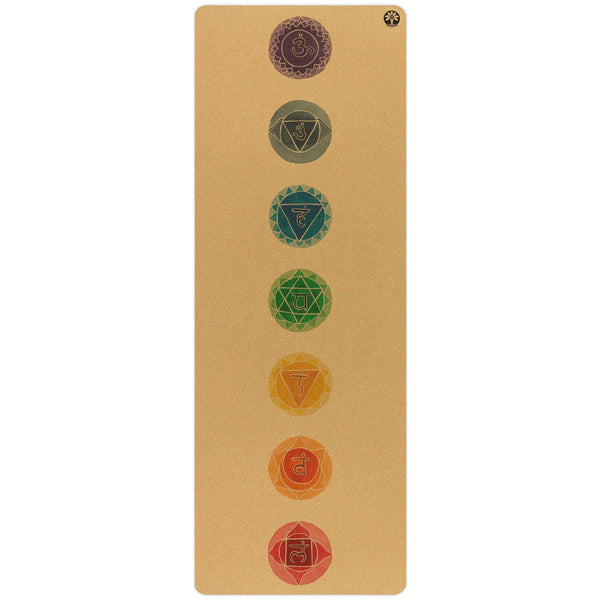 Chakras Aura Cork Yoga Mat