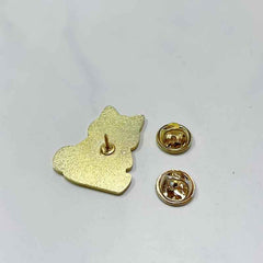 Corgi Drinking Boba Enamel Pin – Cute Dog and Bubble Tea Gift