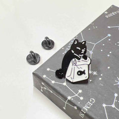 Mini Black Cat Enamel Pin – Durable, Giftable Fashion Accessory