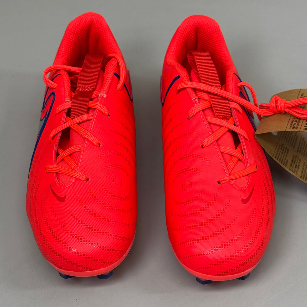 NIKE Kids Shoes Cleat Phantom GX II Academy X Haaland FG/MG Sz 2y Bright Crimson As-is