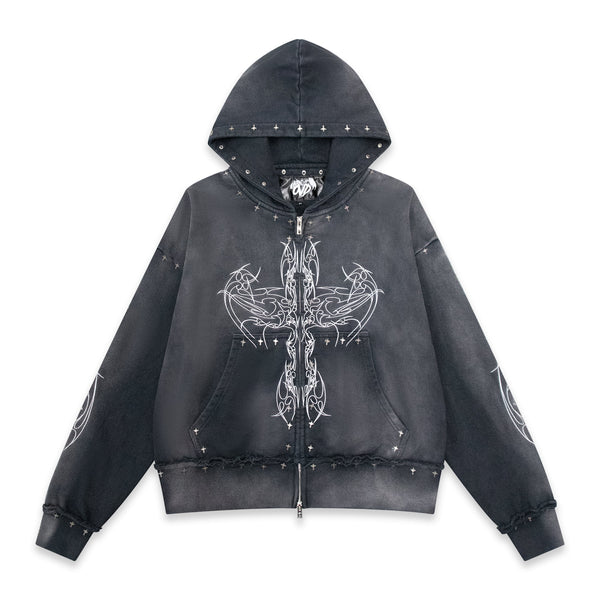 "DRKANGL" ZIP UP