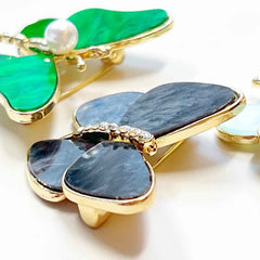 Fashion Butterfly Brooch Set – 3-Piece Elegant Pin Accessories