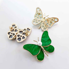 Fashion Butterfly Brooch Set – 3-Piece Elegant Pin Accessories