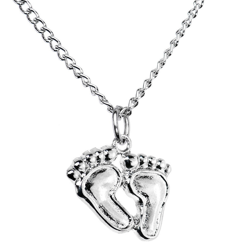 Dangling Feet Pendant Necklace