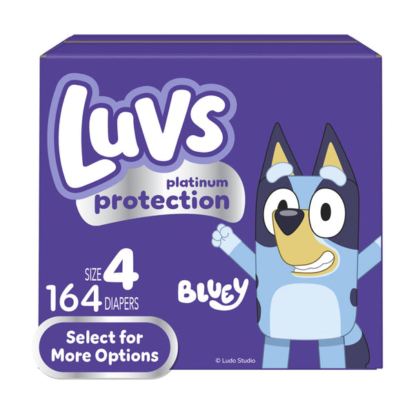 Luvs Platinum Protection Baby Diapers Size 4, 164 Count