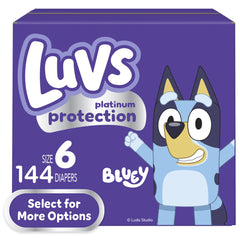 Luvs Platinum Protection Baby Diapers Size 6, 144 Count