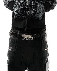 "PANTHER" BELT - OBSIDIAN SNAKESKIN