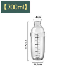Cocktail Shaker Drink Mixer Food Grade Plastic Ergonomic Design Modern Home Bar Accessory Everyday Bartending Appliance