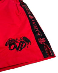"NYLON SHORTS - RED"