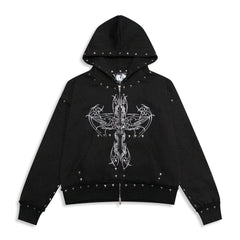 "SHDWANGL" ZIP UP