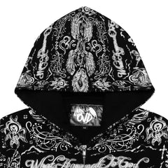 "TATTOO" ZIP UP - MIDNIGHT