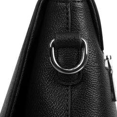 "TRIBAMETAL" LEATHER MESSENGER BAG