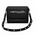 "TRIBAMETAL" LEATHER MESSENGER BAG