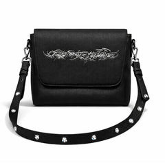 "TRIBAMETAL" LEATHER MESSENGER BAG