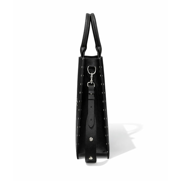 "TRIBAMETAL" LEATHER TOTE