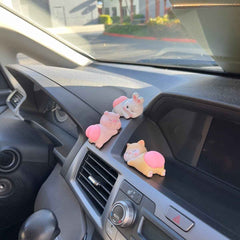 Bouncy Butt Car Ornament – Cute Animal Dashboard Silicone Decor