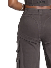 Low-Rise Twill Cargo Pant