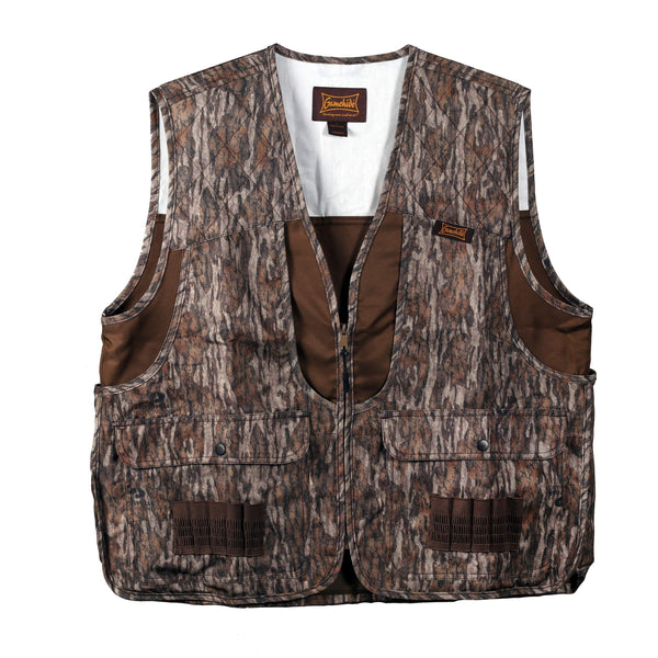 Gamehide Camo Front Loading Upland Dove Hunting Vest With Camo Back (Mossy Oak New Bottomland 4X-Large)