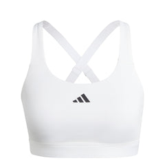 adidas Womens TLRD React Training High-Support Bra White