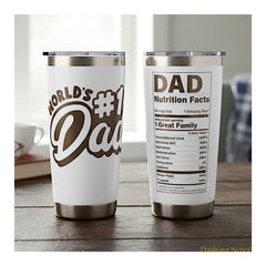 Best Dad Ever Tumbler 20oz Stainless Steel Father's Day Gift