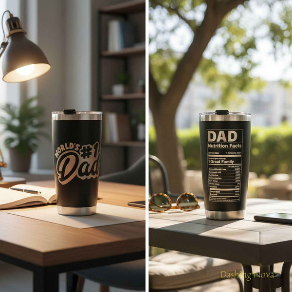Best Dad Ever Tumbler 20oz Stainless Steel Father's Day Gift
