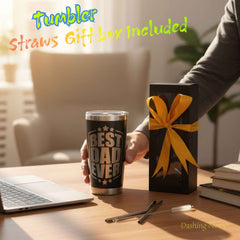 Best Dad Ever Tumbler 20oz Stainless Steel Father's Day Gift