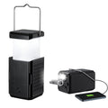 2 Pack Camping Lantern Rechargeable Hand Crank & Solar Camping Lights with USB Output Tent Lights for Camping Portable Camp Lamp Camping Hurricane Home Power Failure Essentials (Black 2 Pack)