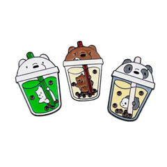 Fun Boba Drink Enamel Pin – Cup Shaped Pin for Collectors