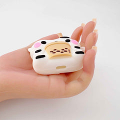 Cute Milk Cow Boba Case – Silicone AirPods Cover for 1, 2, 3, or Pro