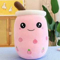 Boba Stuffed Animal, Bubble Tea Toy, Kawaii Novelty Figure, Cute Room Decor Desk Accessory For Kids