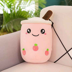 Boba Stuffed Animal, Bubble Tea Toy, Kawaii Novelty Figure, Cute Room Decor Desk Accessory For Kids
