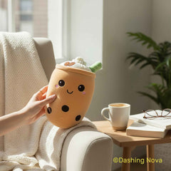 Boba Stuffed Animal, Bubble Tea Toy, Kawaii Novelty Figure, Cute Room Decor Desk Accessory For Kids