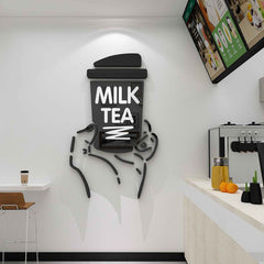 Boba Wall Art Decor – Acrylic Cafe and Tea Shop Decoration