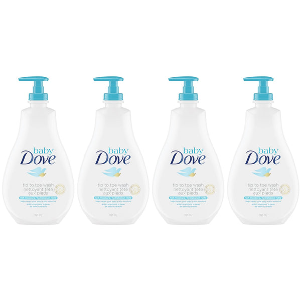 Baby Dove Tip To Toe Wash Rich Moisture - 13 oz Pack of 4