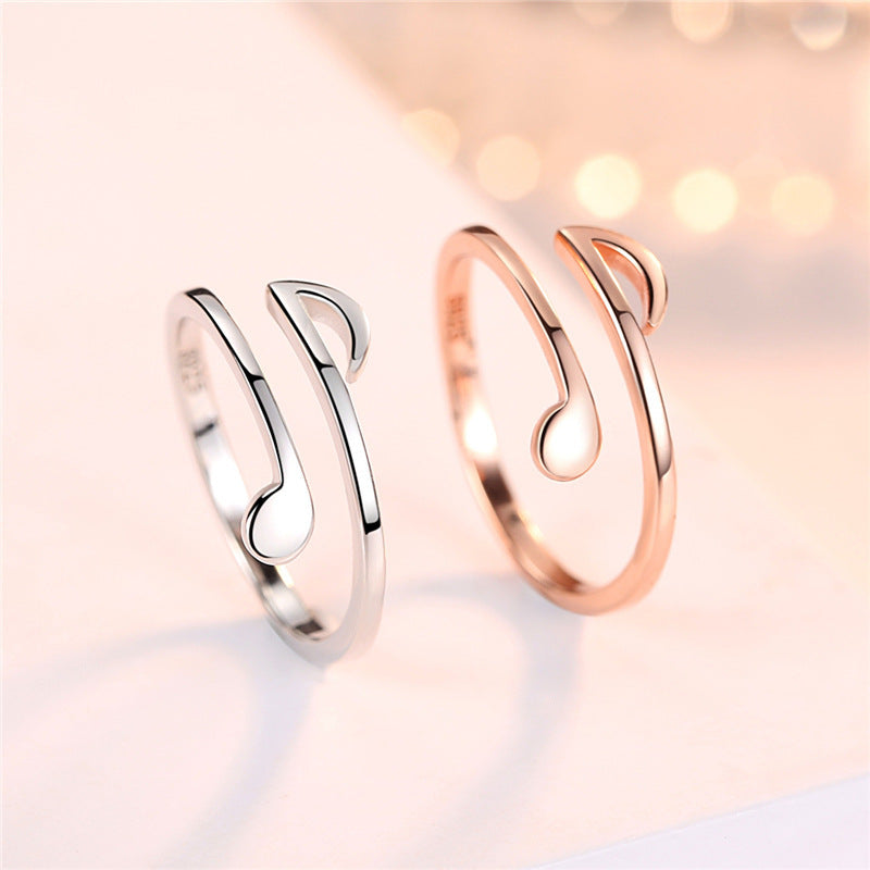 Elegant Adjustable Soundwave Rings