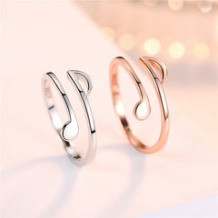 Elegant Adjustable Soundwave Rings