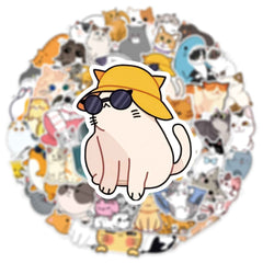 Cat Stickers – 50 Waterproof Vinyl Decals for All Surfaces