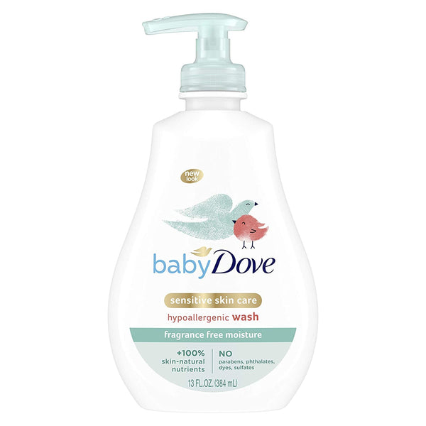 Dove Baby Tip To Toe Wash 13 Ounce Sensitive Pump (2 Pack)