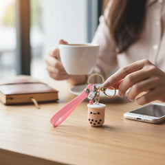 Charming Bubble Tea Keychain – Perfect for Boba Tea Enthusiasts