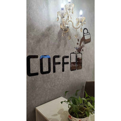 Coffee Shop Wall Decor – Self-Adhesive Acrylic Art for Business