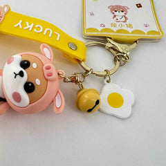 Shiba Inu Pig Key Ring for Dog Lovers and Cute Gift Ideas