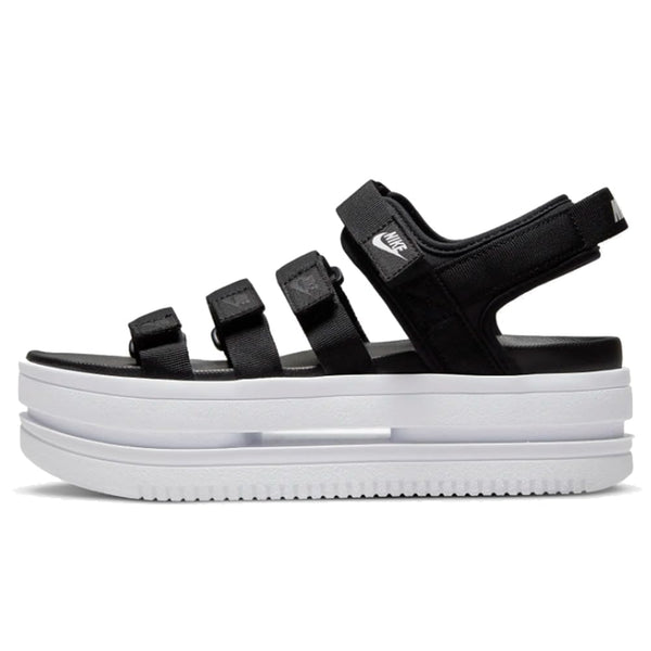 Nike Icon Classic Womens Sandals (DH0224-001BLACK/WHITE-WHITE) Size 12