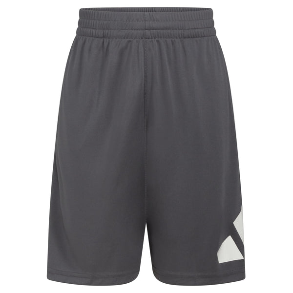 adidas Boys Elastic Waistband Essential Woven Sportswear Shorts Dark Grey