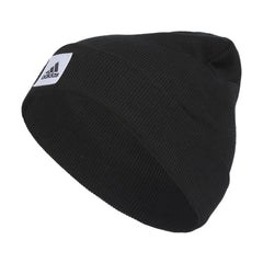 adidas Womens 1x1 Beanie Standard fit Cuffed Acrylic Knit hat/Cap for Winter Black/White F23 One Size