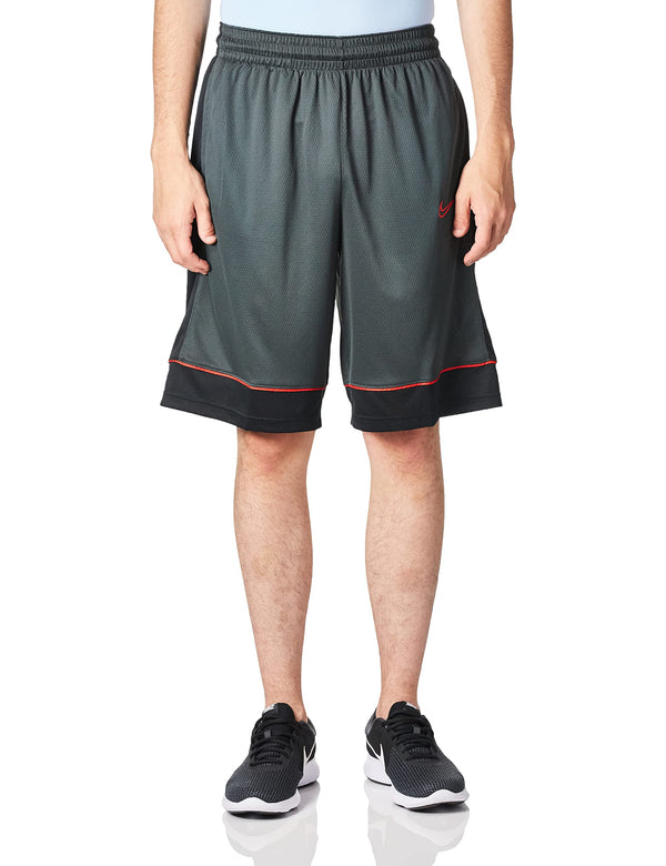 Nike Mens Fastbreak Basketball 11 in Shorts Dk Smoke Grey/Black/University Red Medium