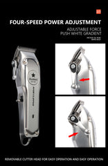 Kemei Rechargeable Electric Hair Clipper for Men