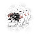 Set 3Pcs Morally Grey is My Favourite Color Sticker Rose Sticker Book Lover Sticker Bookish Sticker Booktok Sticker Water Assitant Die-Cut Vinyl Decals for Laptop Phone Water Bottles (2 Inches)