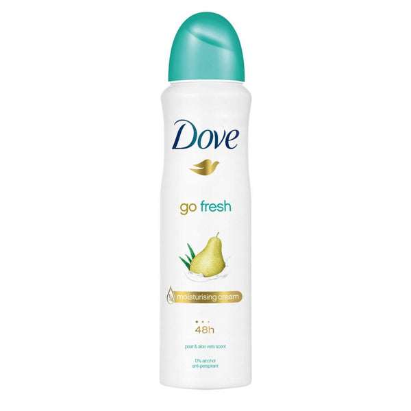 DOVE MEN + CARE Go Fresh Pear & Aloe Vera Scent Antiperspirant Spray 150ml = 5.07oz Plus one Free Pantene 1.7oz Pro-V Deep Fortifing ($7 Value)