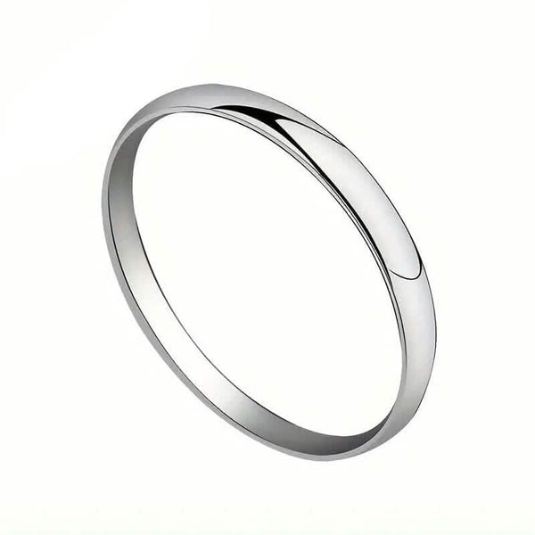 Elegant and Charming S925 Silver Wedding Band Ring