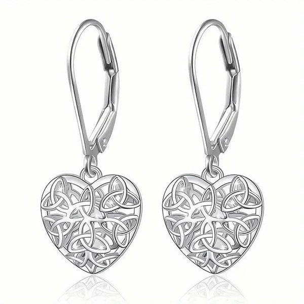 Exquisite Hollow Heart-Shaped Hoop Earrings